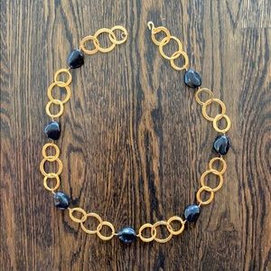 EUC Kenneth Jay Lane Open Gold Link Necklace